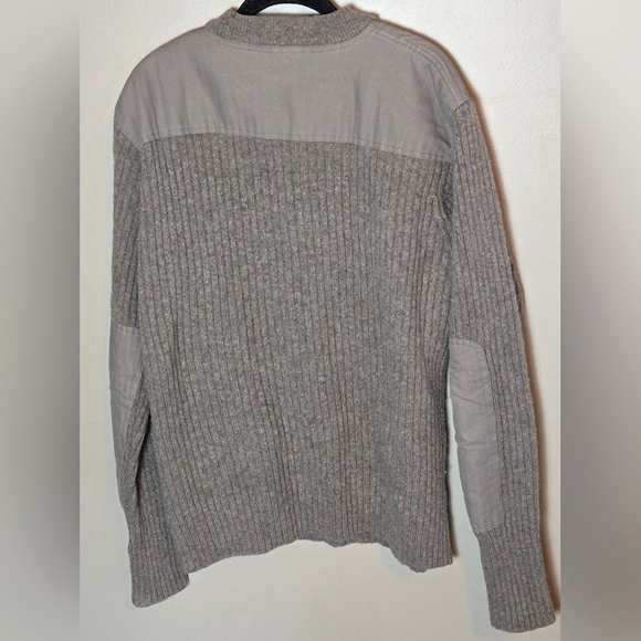 Mens Vintage L.L. Bean 100% Wool Heritage Old Money Cabincore Henley Sweater, XL - Picture 3 of 4